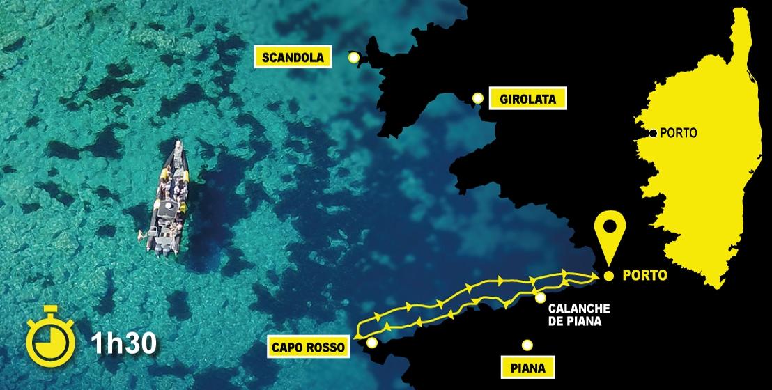Discover the red rocks, heading for Capo Rosso where you can discover its caves and fabulous natural pools. You will be captivated by the Calanches de Piana, a UNESCO World Heritage Site.