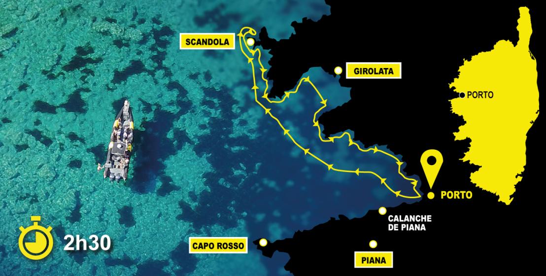 Naviguez jusqu'à la presqu'île de Scandola et sa réserve naturelle, site classé au Patrimoine Mondial de l'Unesco qui n'aura plus aucun secret pour vous et apercevez le petit hameau de Girolata, uniquement accessible par la mer ou à pied.