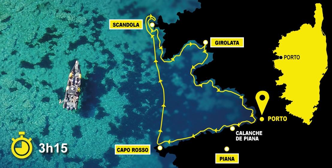 Partez à la découverte des Calanches de Piana et  Capo Rosso où vous pourrez découvrir ses fabuleuses piscines naturelles. Vous serez subjugués par la réserve de Scandola avant de découvrir le charme du petit hameau de Girolata.