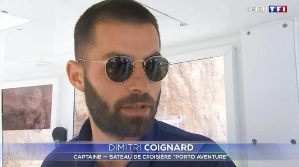 Dimitri, capitaine du « Ficaghjola » notre bateau de 12 places