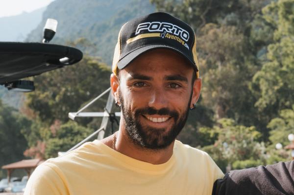 Julien, captain of the “Ficaghjola” our 12-seater boat